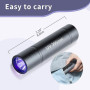 ISTOYO Kit de résine UV avec lumière, 30 g de résine UV avec lampe torche UV 395 nm, rechargeable par USB C, durcissement rapide