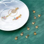UNICRAFTALE 24pcs Forme Coeur Doré Placage sous Vide Résultats Boucle Oreille 304 Clous Oreille en Acier Inoxydable avec Écrous