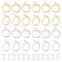 UNICRAFTALE 80 Ensembles 2 Styles Apprêts de Boucles D'Oreilles à Levier Acier Inoxydable avec Boucles et Anneaux de Saut Croche