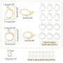 UNICRAFTALE 80 Ensembles 2 Styles Apprêts de Boucles D'Oreilles à Levier Acier Inoxydable avec Boucles et Anneaux de Saut Croche