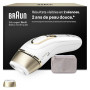 Braun Epilateur Lumiere Pulsee Silk·expert Pro 5 PL5100, Blanc et Or – Alternative au Laser à Domicile, Filaire, avec Pochette,