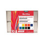 Pébéo - Coffret Collection Marbling - Kit Peinture à Effet Marbré - 10 Flacons Bouchon Pipette de 45 ml Épaississant Inclus + Ac