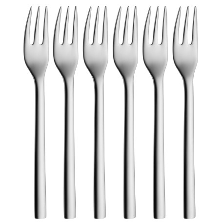 WMF 1291666046 Lot de 6 fourchettes à gâteau