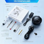 48 PSI Kit Aérographe Complet Professionnel,Airbrush Set Compressor avec 0.2/0.3/0.5 mm Buses pour pour modélisme, nail art, maq
