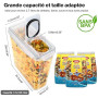 YASHE Boîte de Rangement Cuisine Lot de 3, 3.7L Sans BPA Boîtes Conservation Alimentaire en Plastiqueavec Couvercle, Boîte Herme