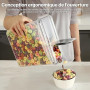 YASHE Boîte de Rangement Cuisine Lot de 3, 3.7L Sans BPA Boîtes Conservation Alimentaire en Plastiqueavec Couvercle, Boîte Herme