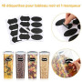 YASHE Boîte de Rangement Cuisine Lot de 3, 3.7L Sans BPA Boîtes Conservation Alimentaire en Plastiqueavec Couvercle, Boîte Herme
