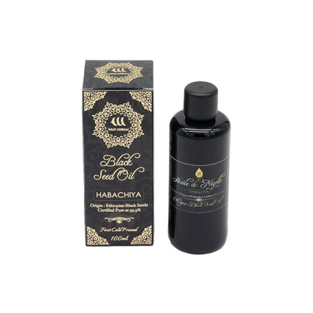 Huile de Nigelle Pure (Ethiopie) 100ml / Pureté exceptionnelle / Pression à froid / Sans traitement chimique / Qualité cosmétiqu