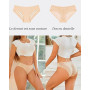 ALL OF SHE Lot de 5 Culotte sans Couture Femme Lingerie Femme Culottes Sexy en Dentelle Multipack S-XL