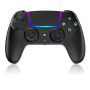 JORREP Manette sans fil pour PS5/Pro/Steam Deck/PC/MAC/iOS/Android10, manette de jeu avec éclairage RVB/double vibration/turbo/p