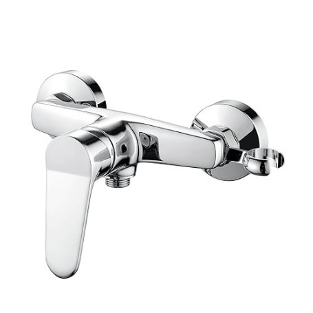 Ibergrif M12059-1 Mitigeur monocommande Douche, Robinet Douche Universel Filetage G1/2, Mitigeur de Douche Mural avec Support de