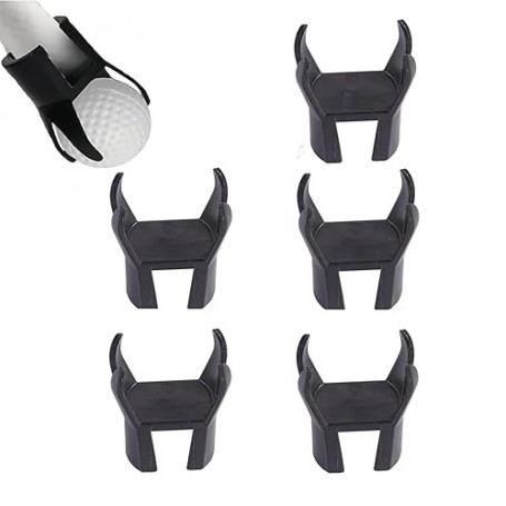FIBOUND 5 Pièces Ramasse-Balles de Golf - Outil À 4 Griffes avec Accessoire Putter - Collecteur Épargnant Le Dos pour Récolte Fa