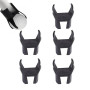 FIBOUND 5 Pièces Ramasse-Balles de Golf - Outil À 4 Griffes avec Accessoire Putter - Collecteur Épargnant Le Dos pour Récolte Fa