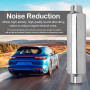 Silencieux, Silencieux Echappement Voiture en Acier Inoxydable de 305 mm avec Sortie D'air de 63 mm Echappement Voiture Universe