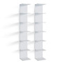 Vicco Étagère Paolo, Blanc, 30x190cm Lot de 2, pouvant être monté pour Le Rangement de Livres et d’Objets de décoration