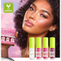 Lot de 4 rouges à lèvres hydratants à haute brillance Crystal Jelly - Hydratants et non collants - 12 heures