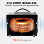 VEVOR Transformateur 220 V⇄110 V Convertisseur de Tension Élévateur Abaisseur 2000 W Transformateur de Puissance avec 2 Prises U
