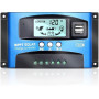 OOYCYOO MPPT 100A Contrôleur de Charge Solaire 12V 24V Auto, Régulateur Panneau Solaire 100A avec 5V Double Port USB et écran LC