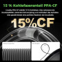 Creality PPA-CF Filament pour imprimante 3D, 1 kg, nylon haute performance avec 15 % de fibre de carbone, résistance, résistance