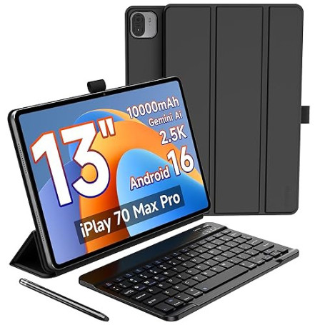 ALLDOCUBE iPlay 70 Max Pro Tablette avec Clavier | Tablette Android 16 | Octa-Core | Tablette 13 Pouces | 2,5K | Widevine L1|Gem