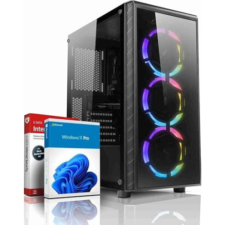 SHINOBEE FRORDI PC Gaming AMD Ryzen 5 3500 6 cœurs 4,10 GHz - GeForce RTX 3050 6 Go - Windows 11-16 Go DDR4 - SSD NVMe 512 Go -