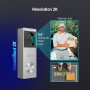 EZVIZ Sonnette sans Fil avec Caméra 2K, Sonnette Extérieur avec Panneau Solaire et Batterie, Vision Nocturne Couleur, Détection