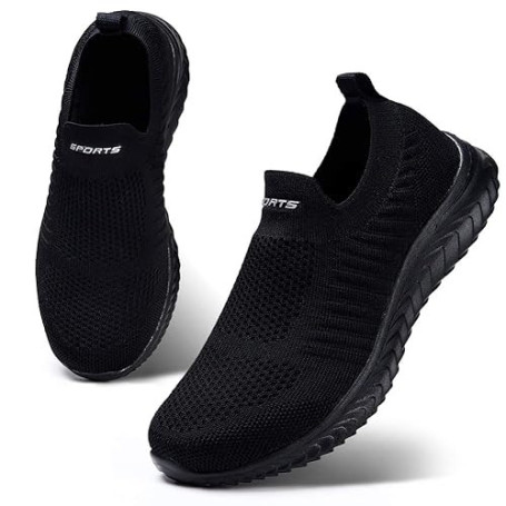 HKR Basket Femme Respirantes Chaussures de Running Marche Sport Travail Légères Sneakers 35-42EU