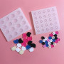 JDIEOQA Moule En Silicone Avec Pendentif En Forme Fleur En Résine Époxy, Porte-clés, Bijoux Pour Bagages, Sacs, Accessoires Coll