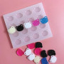 JDIEOQA Moule En Silicone Avec Pendentif En Forme Fleur En Résine Époxy, Porte-clés, Bijoux Pour Bagages, Sacs, Accessoires Coll