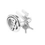 Shiwaki 50mm Loquet Serrure Prise de Verrouillage de Porte INOX avec 2 Clés pour Bateau