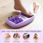 Fefod Rouleau de massage pour les pieds, Double Masseur Pieds de Point de Pression, Outils de Réflexologie Profonde, Rouleau de