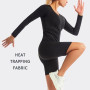 Sudation Chemise Top Manches Longues Amincissante Ventre Plat Maigrir Sauna Suit Shapewear Costume D'entraînement Formateur Shap