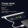 KINGONE Charge Rapide Stylet pour iPad 2018–2026, Pencil ipad USB-C avec rejet de Paume et détection d’Inclinaison, Compatible i