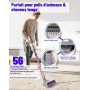 Brosse pour Dyson V11 V15 V10 V8 V7 Tête de Nettoyage pour Dyson SV10 SV11 SV12 SV14 Aspirateur À Couple Élevé Anti-Enchevêtreme