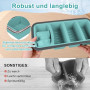Niuny Moule a Soupe Congelation 2Pcs Moule Soupe Congélateur Plateau de Congélation en Silicone Avec Couvercles Bac à Bouillon S