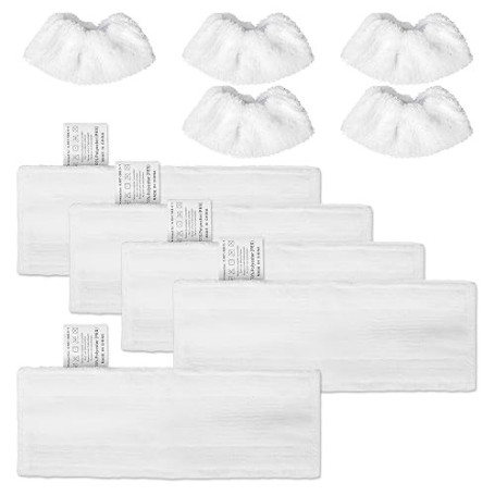 10 Pièces Chiffons de Rechange en Microfibre Compatible avec SC1, SC2, SC3, SC4, SC5, Bonnettes Microfibres Nettoyeurs à Vapeur,