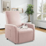 Bocguy Housse pour Fauteuil Relax Electrique Imperméable Extensible ，Protege Fauteuil 1 Place，Housse de Fauteuil Extensible ，Ant