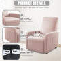 Bocguy Housse pour Fauteuil Relax Electrique Imperméable Extensible ，Protege Fauteuil 1 Place，Housse de Fauteuil Extensible ，Ant