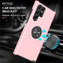 Dechyi Privacy Coque pour Samsung Galaxy S22 Ultra 5G Housse Etui avec Anti-Espion Verre trempé avec Support de Bague résistant