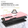 Dechyi Privacy Coque pour Samsung Galaxy S22 Ultra 5G Housse Etui avec Anti-Espion Verre trempé avec Support de Bague résistant
