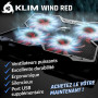 KLIM Wind Refroidisseur PC Portable - Plus de 500 000 unités vendues - Nouveauté - Le Plus Puissant - 4 Ventilateurs Silencieux