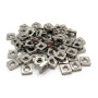 PRORAJE Ecrou bas carré M3 Inox | Forme basse/profil plat en Acier Inoxydable A2-070 (V2A/304) norme DIN 562: LOT DE 5 Pcs