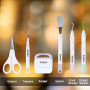 OSDUE Kit d'outils de Base, 6 Pièces Accessoires de Traceur Artisanat Carton Trousse ​d'outils de Démarrage Camées Lettrage Comp