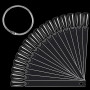 150 Pièces Nuancier Ongles, Présentoir Ongles Nuancier Nuancier Vernis Semi Permanent pour Style Nail Art et Affichage Des Coule