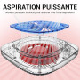 MelodySusie Aspirateur à Manucure Ongles Professionnel Ventilateur Collecteur de Poussière d'Ongles Faible Bruit Aspirateur de T