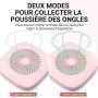 MelodySusie Aspirateur à Manucure Ongles Professionnel Ventilateur Collecteur de Poussière d'Ongles Faible Bruit Aspirateur de T
