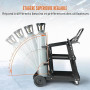 VEVOR Chariot de Soudage à 3 Niveaux Chariot Poste à Souder Capacité Charge 181,4 kg​​ Roues 360° Chaînes Sécurité Stockage Rése