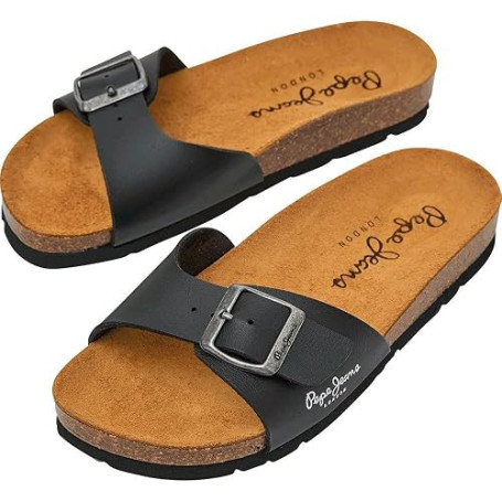 Pepe Jeans Sandales Bio Single Champion Noir