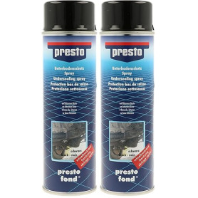Presto 306017 Protection Bitumeuse pour Bas de Caisse Noir 500 ML (Lot de 2)