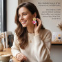 URYVAIW Moule Silicone Resine Epoxy, Boucle d'oreille Moule en Résine, Moules à Fleur Cœur et Cercle, pour Création de Bijoux, P